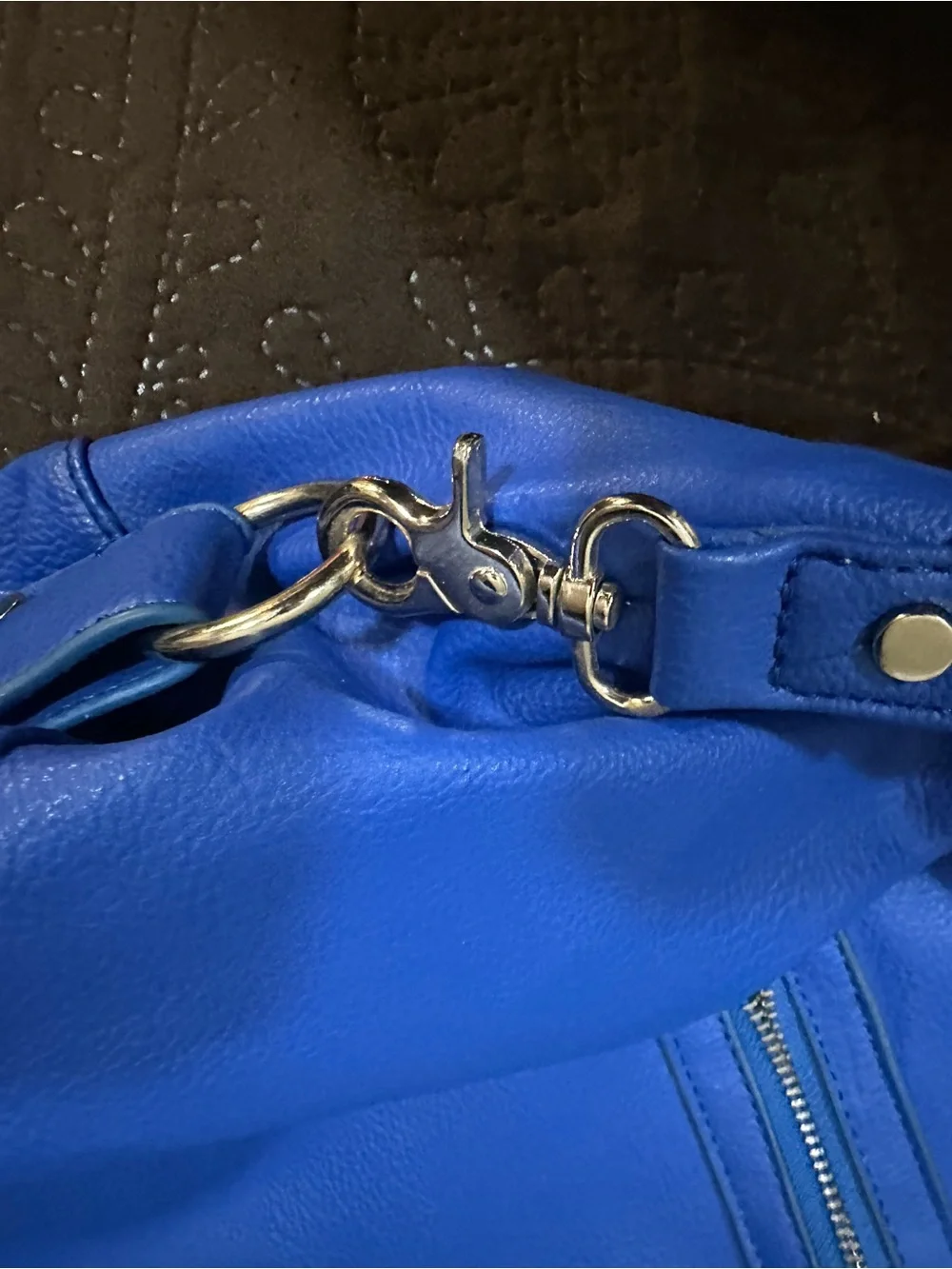 Blue Women’s Tote Handbag - Designer-Inspired Shoulder Bag